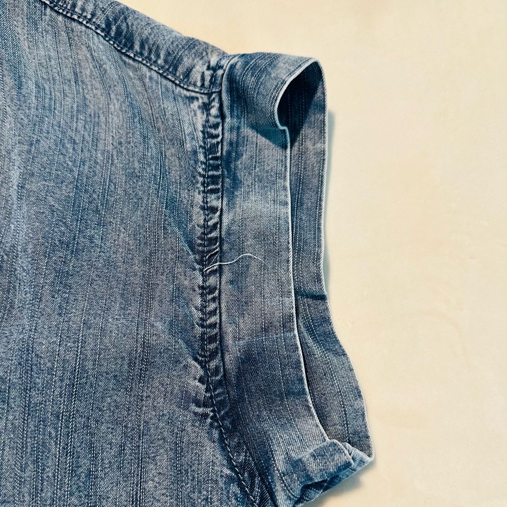 Denim Button-Up Top - Picture 3 of 7